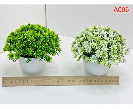 Цветы искусственные в горшке 2 шт, код 6732334