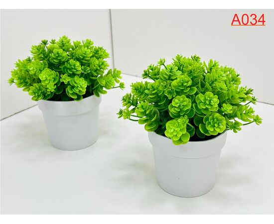 Цветы искусственные в горшке 2 шт, код 6732340